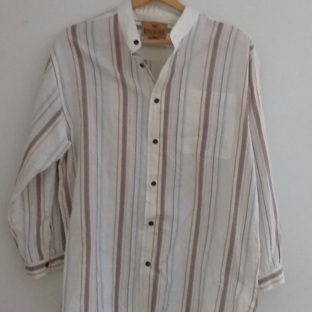 Mens long ranch Western Long sleeve button down